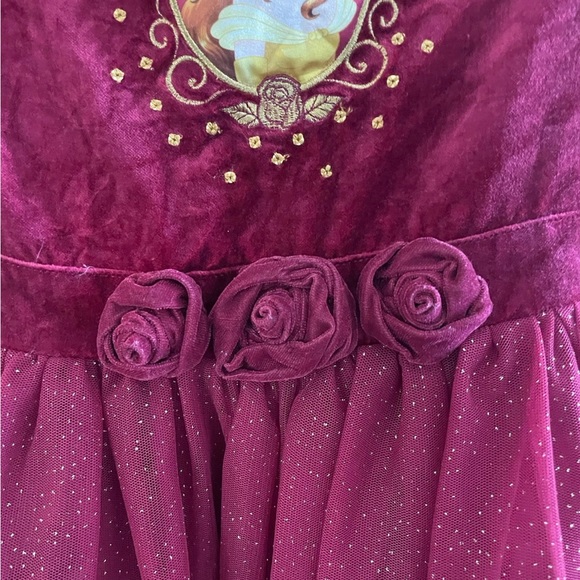 Belle's Beauty and The Beast red velvet holiday dress size 5/6 - Picture 4 of 4